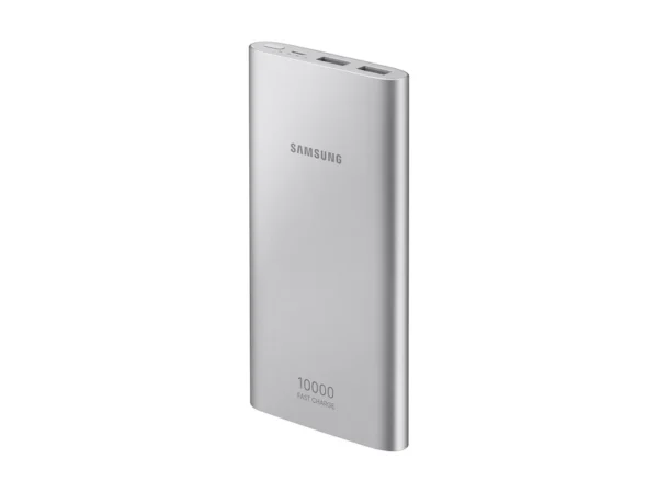 Samsung 10,000 mAh Portable Battery with Micro USB Cable, Silver - Image 3