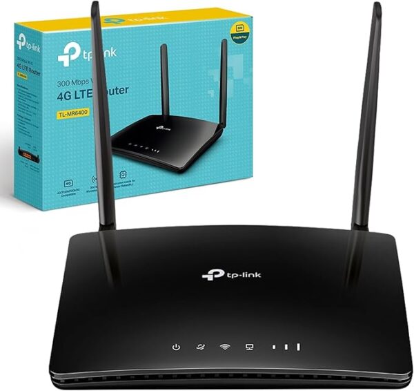 TP-Link TL-MR6400 N300Mbps WiFi 4G Router, 4G Cat4 LTE Network, External Antenna, Ethernet Port, 4G Router with Sim Slot, Sim Card Router, Parental Control, TP-Link WiFi Router, Plug and Play - Image 4