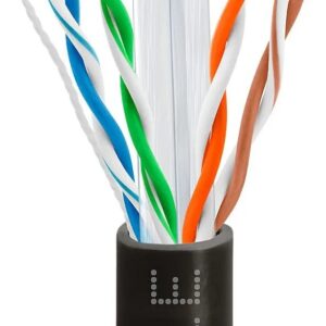 Cat6 Cable 100m Bulk Lan Ethernet Cat 6 Wire Network UTP 23AWG CMR Riser 10Gbps 550 MHz, Grey